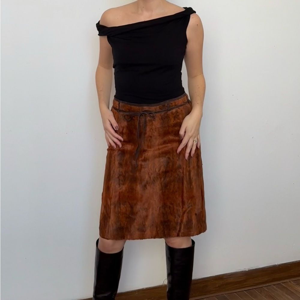 Vintage 1995 faux hide pencil skirt